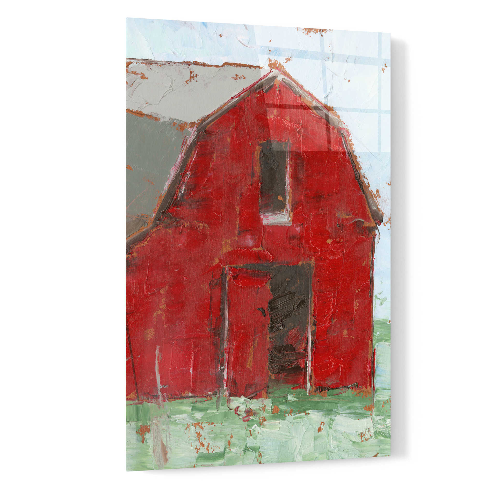 Epic Art 'Big Red Barn I' by Ethan Harper, Acrylic Glass Wall Art,16x24