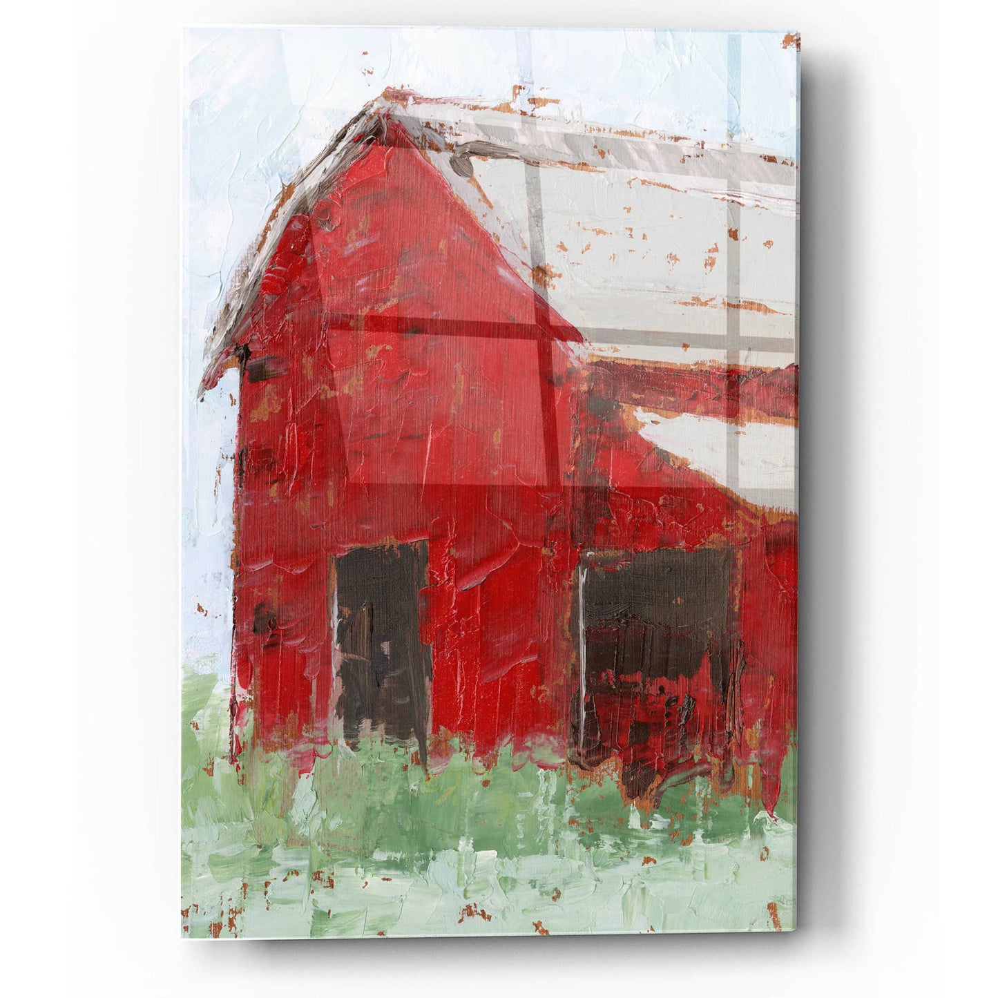 Epic Art 'Big Red Barn II' by Ethan Harper, Acrylic Glass Wall Art,12x16