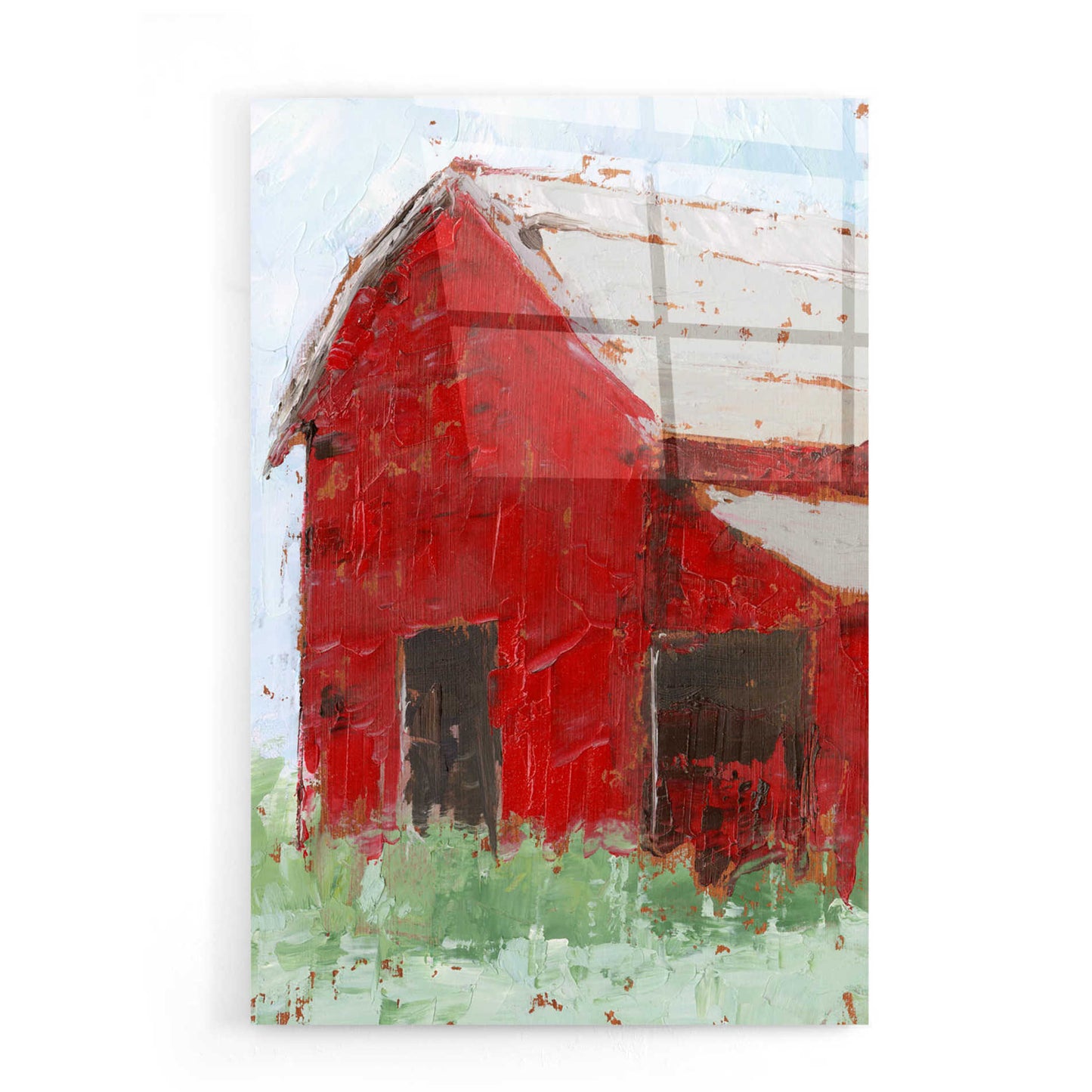 Epic Art 'Big Red Barn II' by Ethan Harper, Acrylic Glass Wall Art,16x24