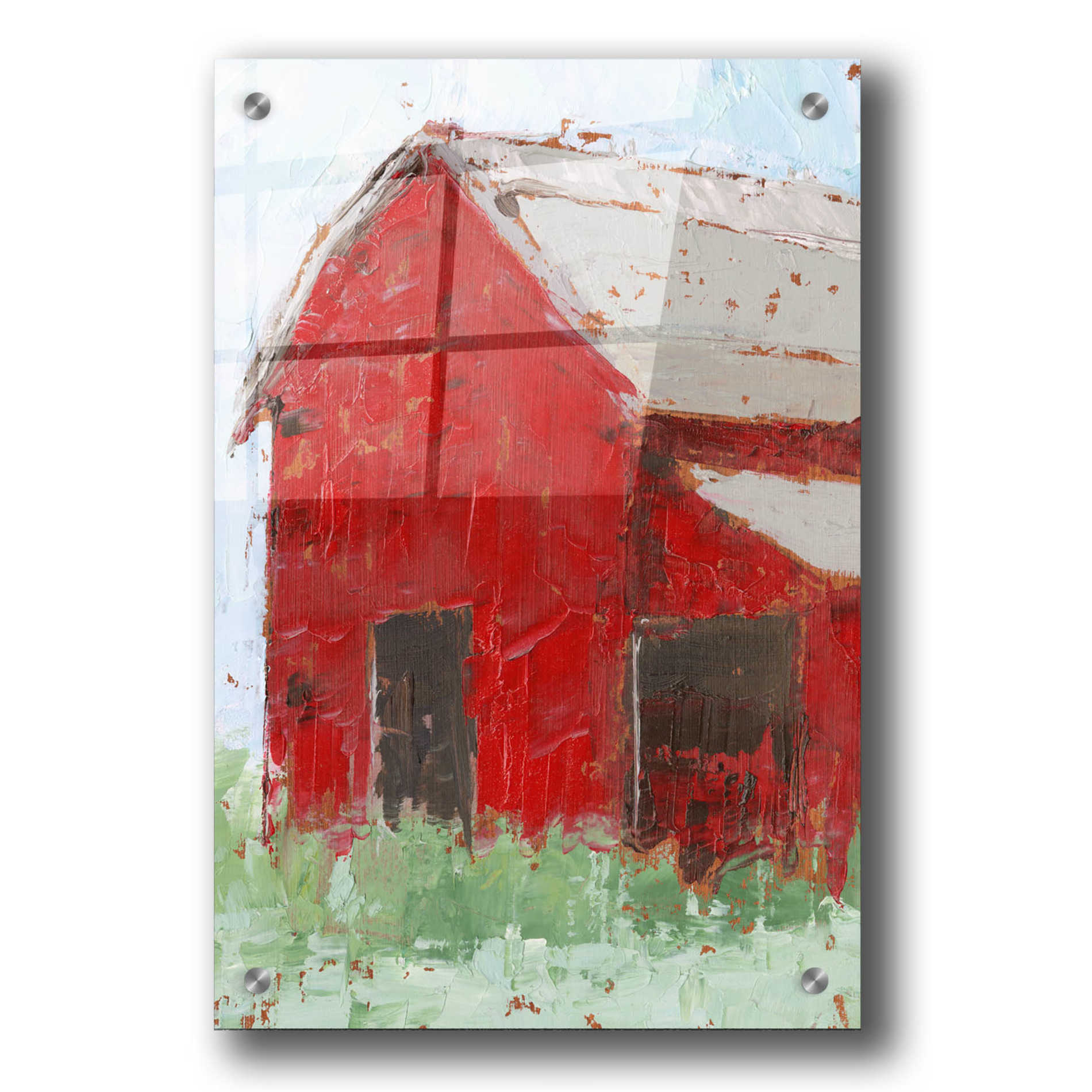 Epic Art 'Big Red Barn II' by Ethan Harper, Acrylic Glass Wall Art,24x36