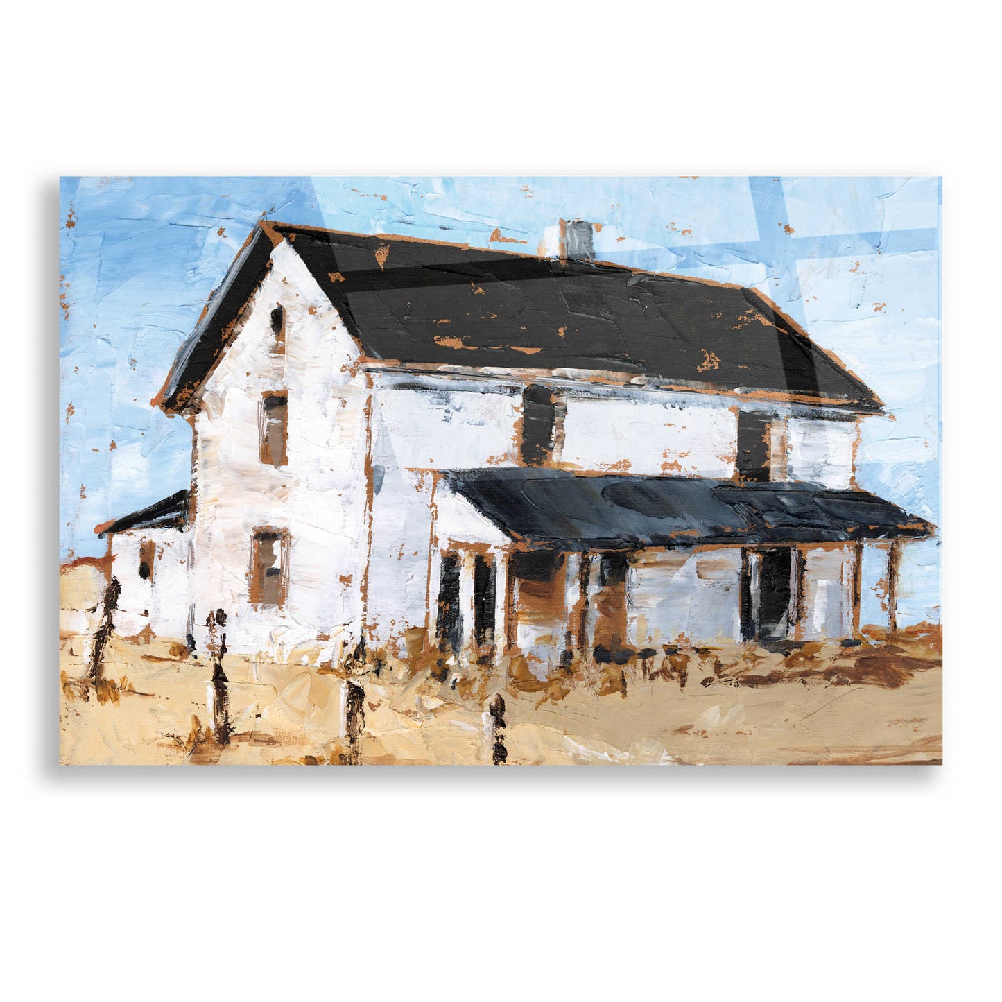 Epic Art 'Abandoned Farmhouse I' by Ethan Harper, Acrylic Glass Wall Art,16x12