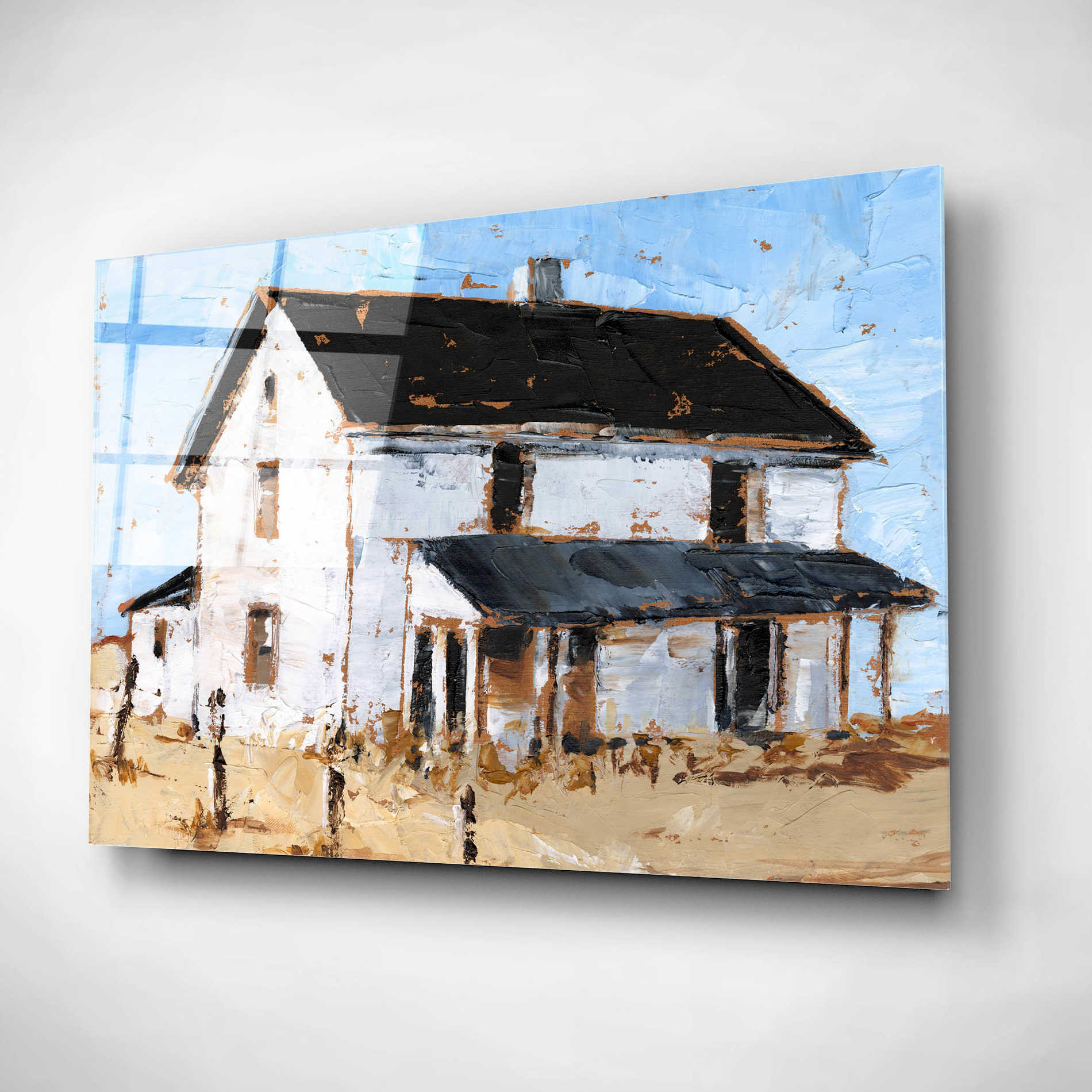 Epic Art 'Abandoned Farmhouse I' by Ethan Harper, Acrylic Glass Wall Art,24x16