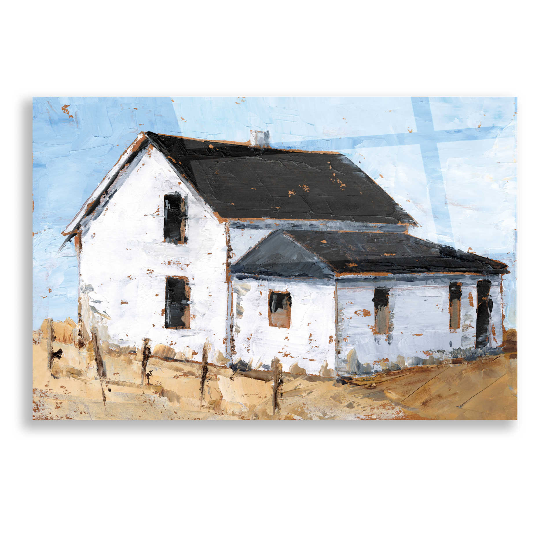 Epic Art 'Abandoned Farmhouse II' by Ethan Harper, Acrylic Glass Wall Art,16x12