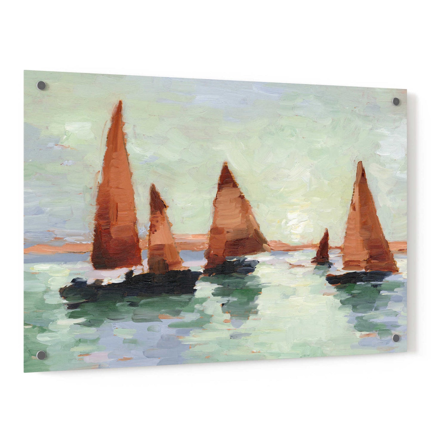 Epic Art 'Sunset Harbor II' by Ethan Harper, Acrylic Glass Wall Art,36x24