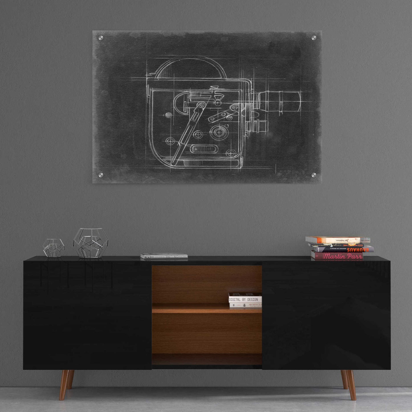 Epic Art 'Camera Blueprints III' by Ethan Harper, Acrylic Glass Wall Art,36x24