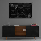 Epic Art 'Blueprint Boxer' by Ethan Harper, Acrylic Glass Wall Art,36x24