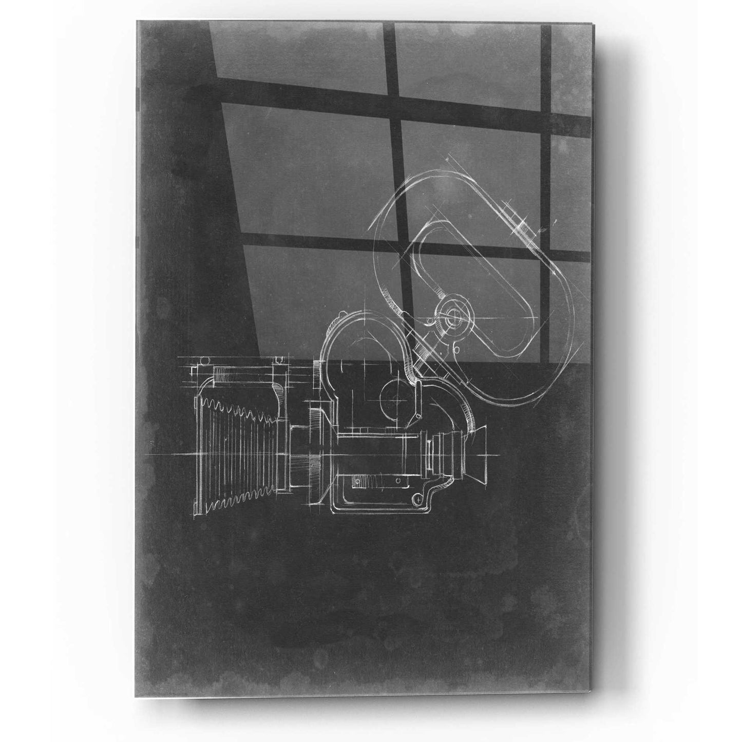Epic Art 'Camera Blueprint V' by Ethan Harper, Acrylic Glass Wall Art,12x16
