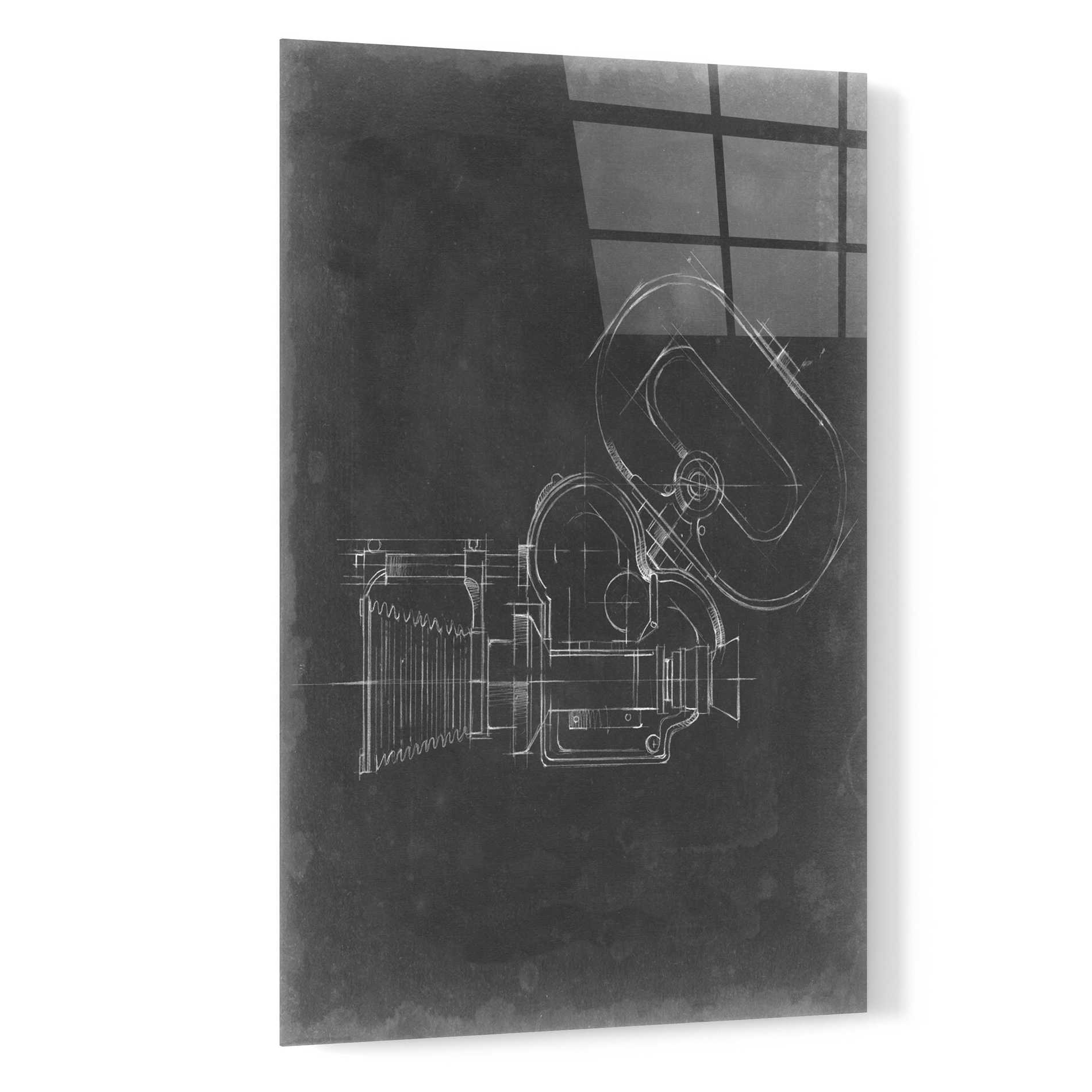 Epic Art 'Camera Blueprint V' by Ethan Harper, Acrylic Glass Wall Art,16x24