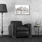 Epic Art 'Farm Sketch I' by Ethan Harper, Acrylic Glass Wall Art,24x16