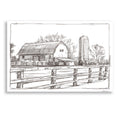 Epic Art 'Farm Sketch I' by Ethan Harper, Acrylic Glass Wall Art
