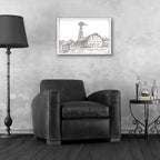 Epic Art 'Farm Sketch II' by Ethan Harper, Acrylic Glass Wall Art,24x16
