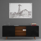 Epic Art 'Farm Sketch II' by Ethan Harper, Acrylic Glass Wall Art,36x24