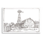 Epic Art 'Farm Sketch II' by Ethan Harper, Acrylic Glass Wall Art