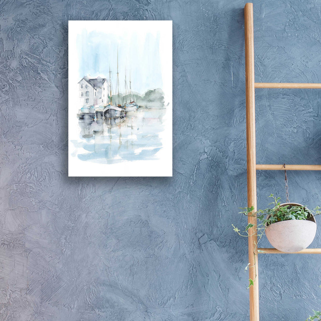Epic Art 'New England Port I' by Ethan Harper, Acrylic Glass Wall Art,16x24