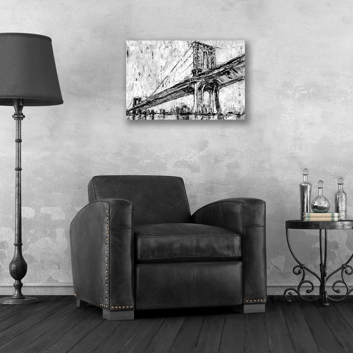 Epic Art 'Iconic Suspension Bridge I' by Ethan Harper, Acrylic Glass Wall Art,24x16