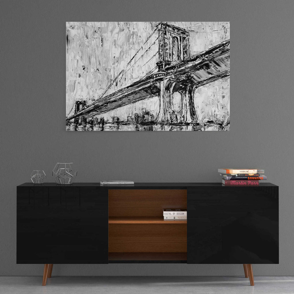Epic Art 'Iconic Suspension Bridge I' by Ethan Harper, Acrylic Glass Wall Art,36x24