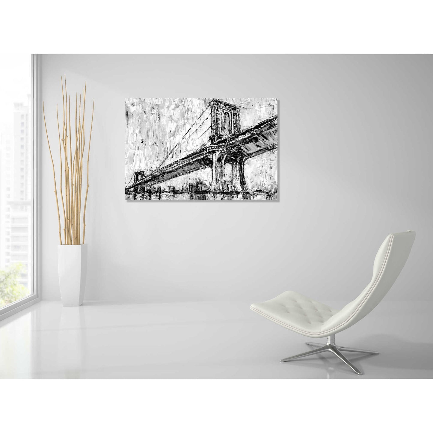 Epic Art 'Iconic Suspension Bridge I' by Ethan Harper, Acrylic Glass Wall Art,36x24