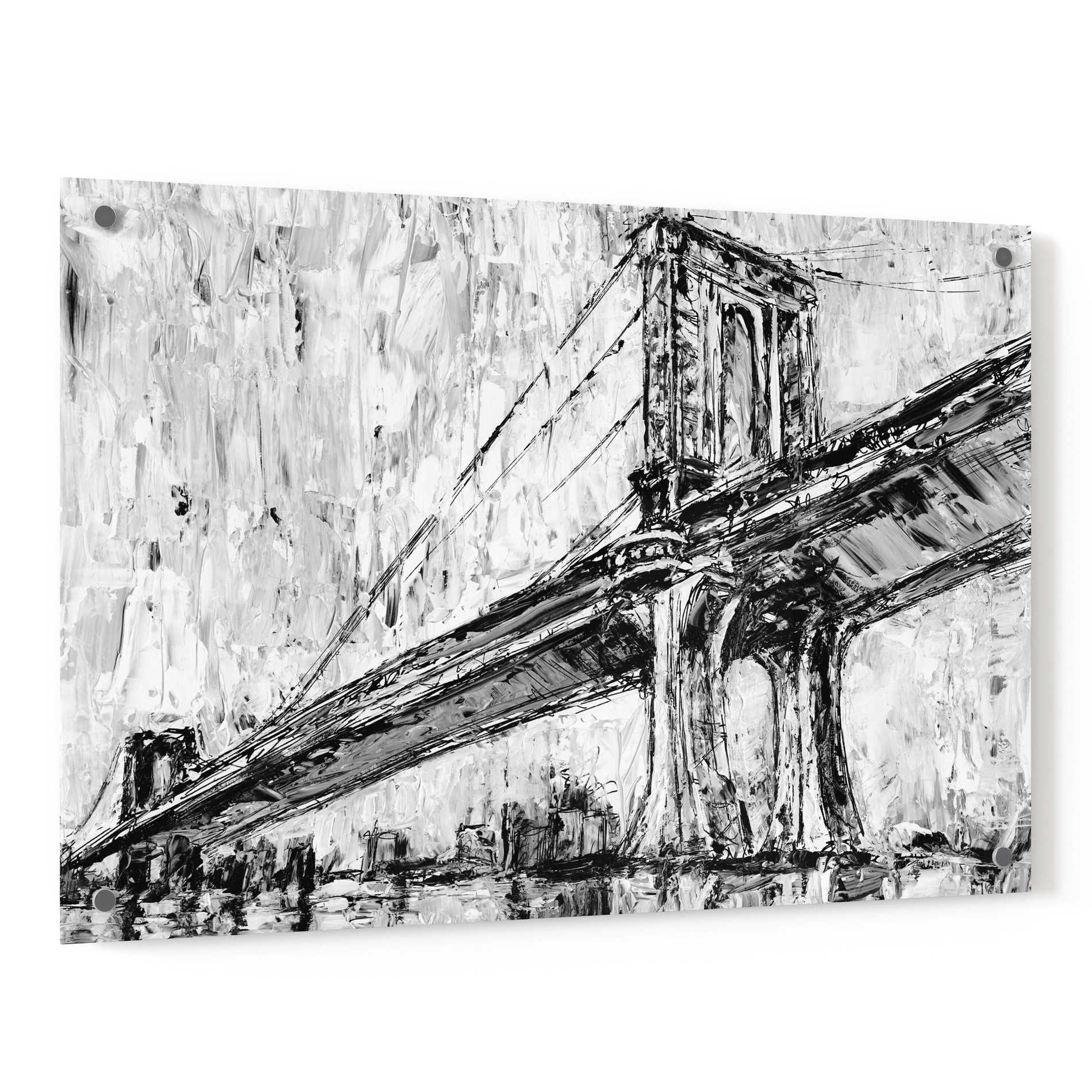 Epic Art 'Iconic Suspension Bridge I' by Ethan Harper, Acrylic Glass Wall Art,36x24