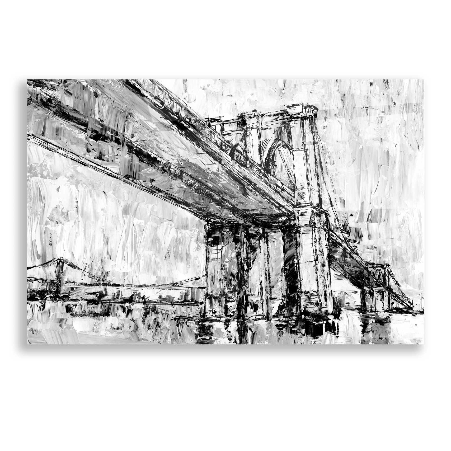 Epic Art 'Iconic Suspension Bridge II' by Ethan Harper, Acrylic Glass Wall Art,16x12