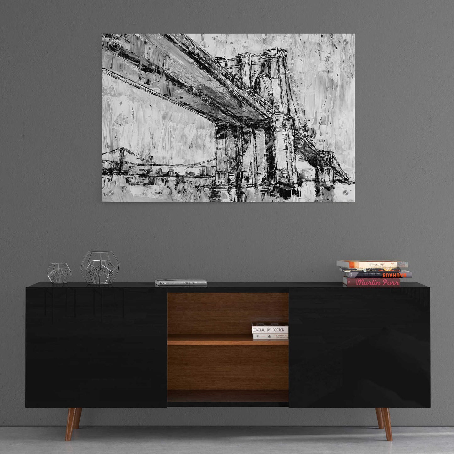 Epic Art 'Iconic Suspension Bridge II' by Ethan Harper, Acrylic Glass Wall Art,36x24