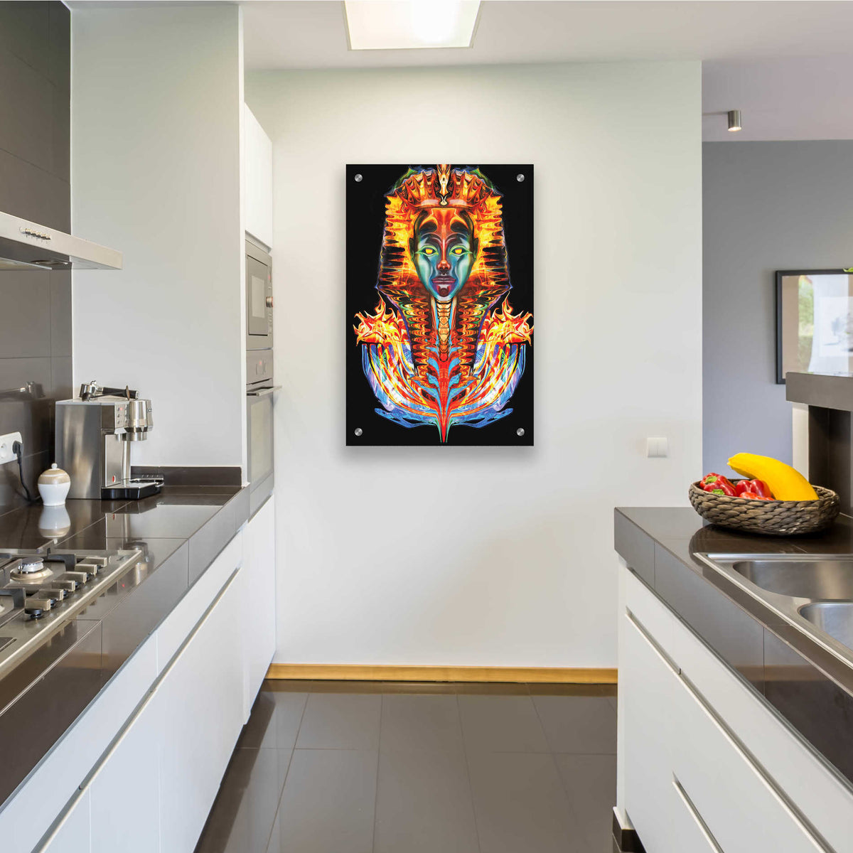 Epic Art 'Imortal Pharoah' by Michael Stewart, Acrylic Glass Wall Art,24x36