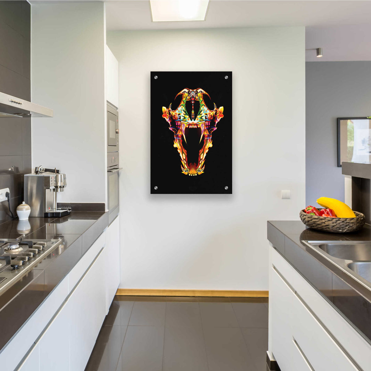 Epic Art 'Undead Lone Wolf' by Michael Stewart, Acrylic Glass Wall Art,24x36