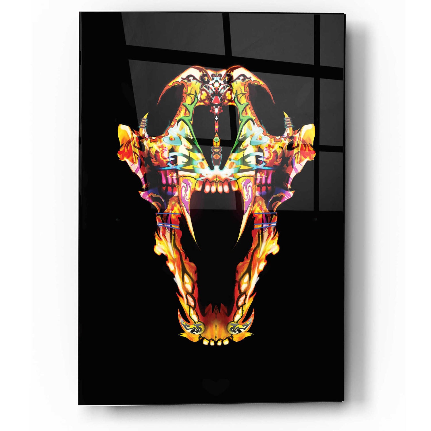 Epic Art 'Undead Lone Wolf' by Michael Stewart, Acrylic Glass Wall Art