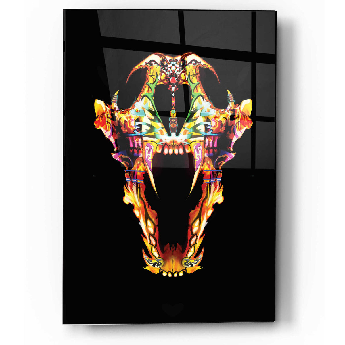 Epic Art 'Undead Lone Wolf' by Michael Stewart, Acrylic Glass Wall Art