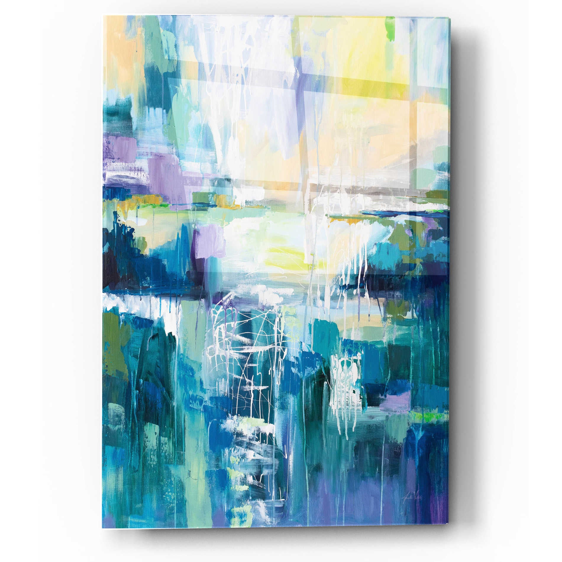 Epic Art 'Into the Water' by Jeanette Vertentes, Acrylic Glass Wall Art,12x16