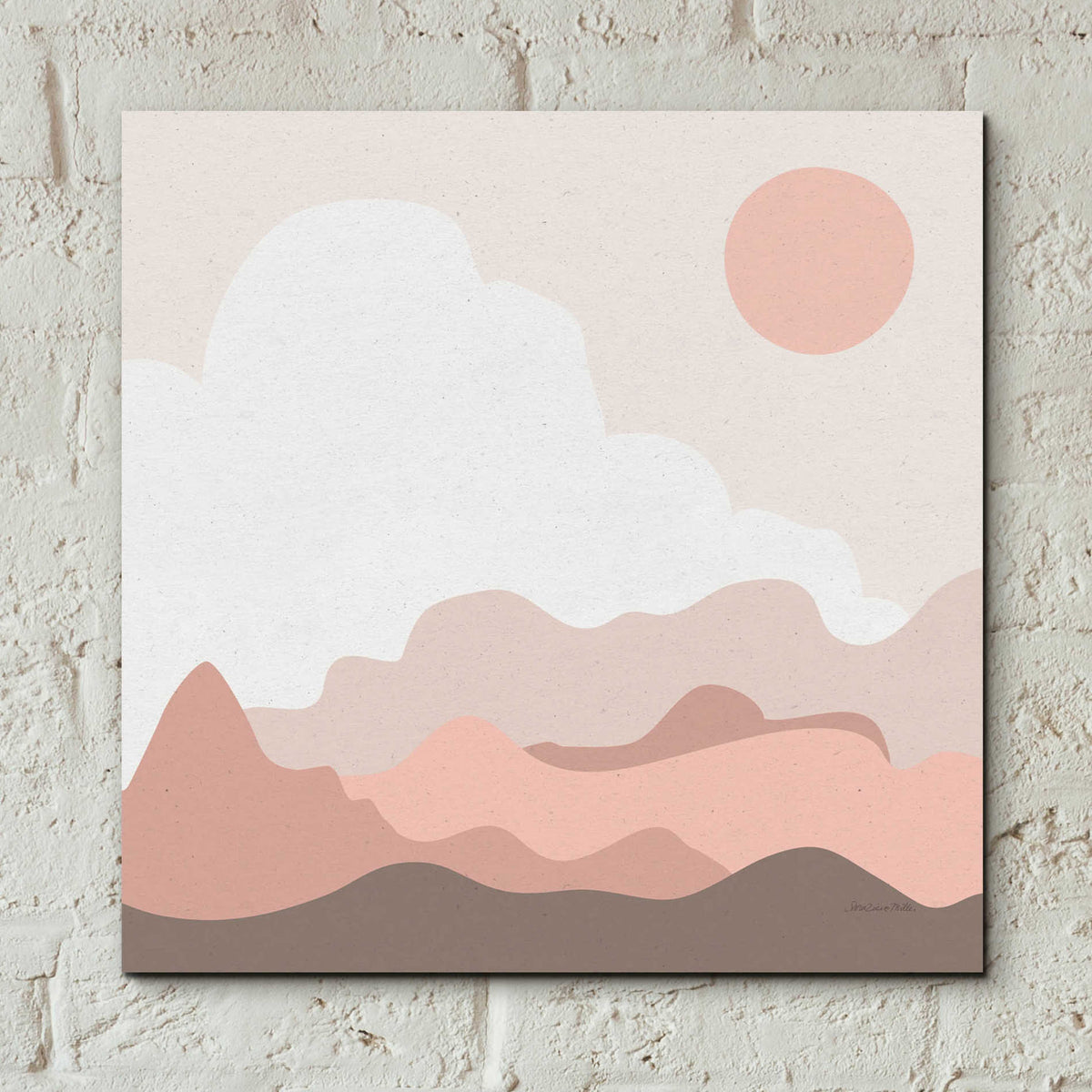 Epic Art 'Mountainous I' by Sara Zieve Miller, Acrylic Glass Wall Art,12x12