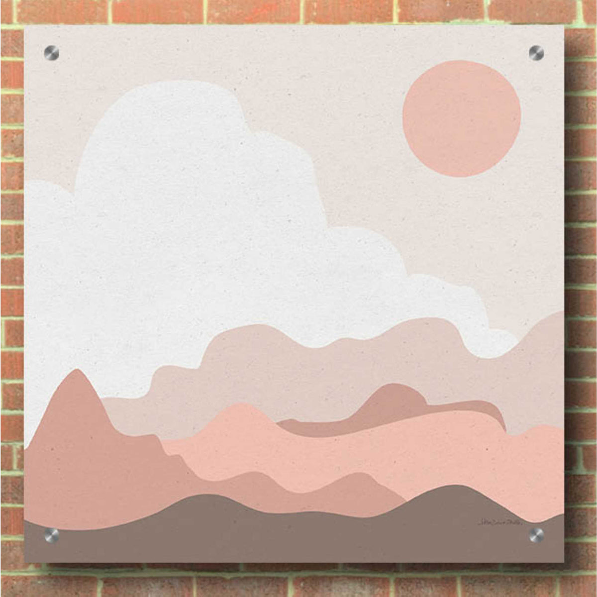 Epic Art 'Mountainous I' by Sara Zieve Miller, Acrylic Glass Wall Art,36x36