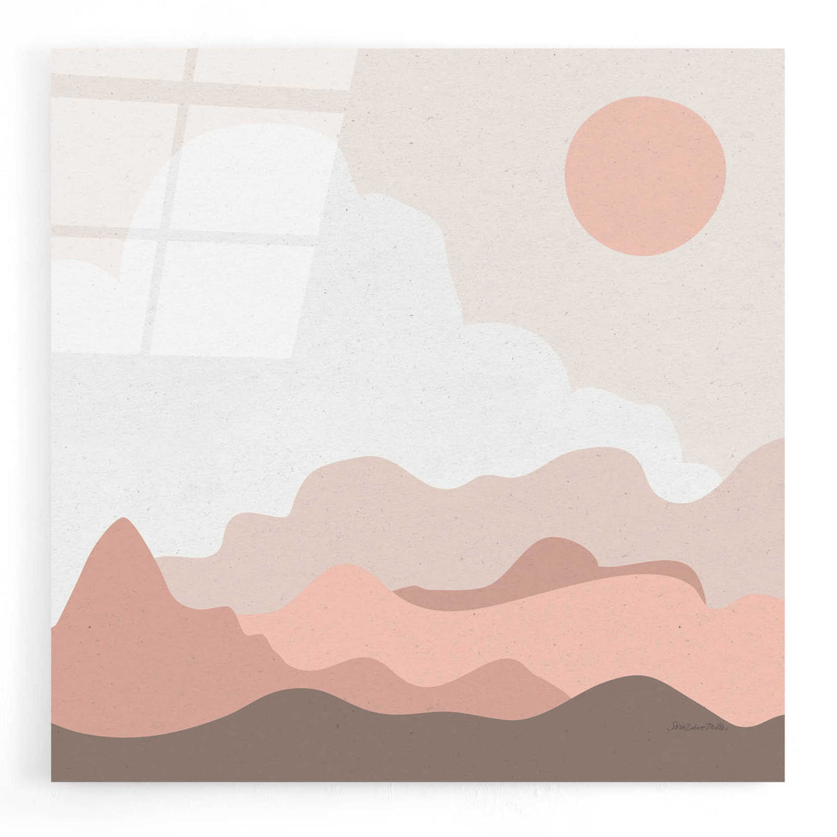 Epic Art 'Mountainous I' by Sara Zieve Miller, Acrylic Glass Wall Art