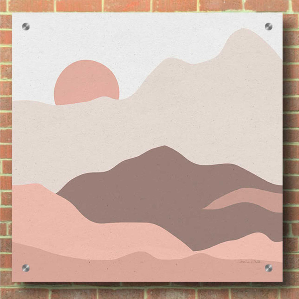 Epic Art 'Mountainous II' by Sara Zieve Miller, Acrylic Glass Wall Art,36x36