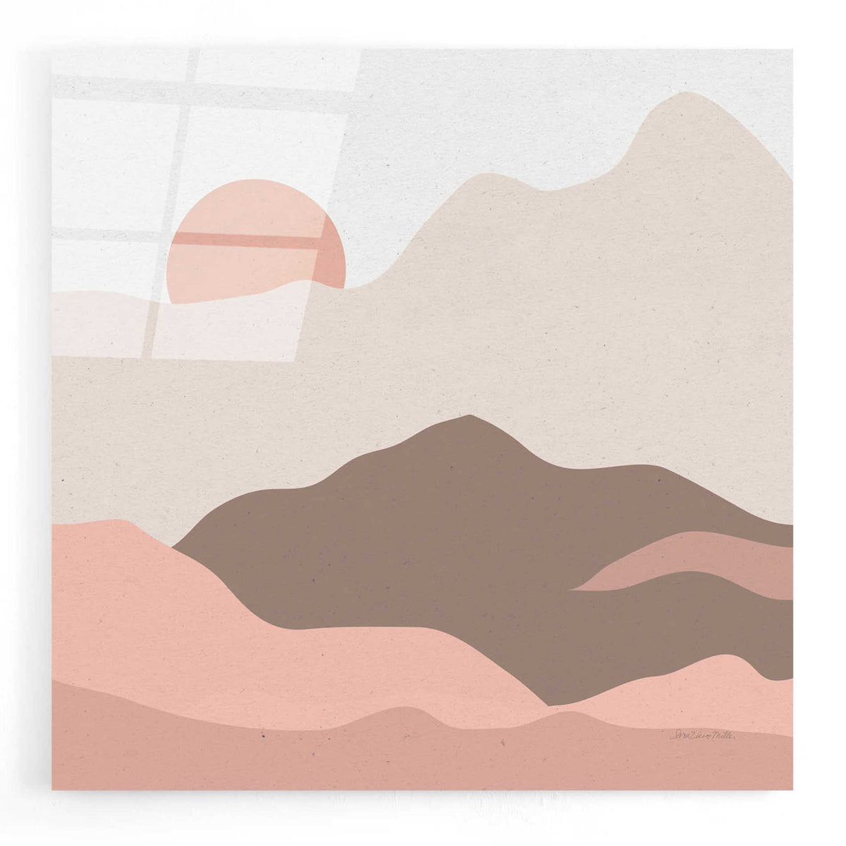 Epic Art 'Mountainous II' by Sara Zieve Miller, Acrylic Glass Wall Art