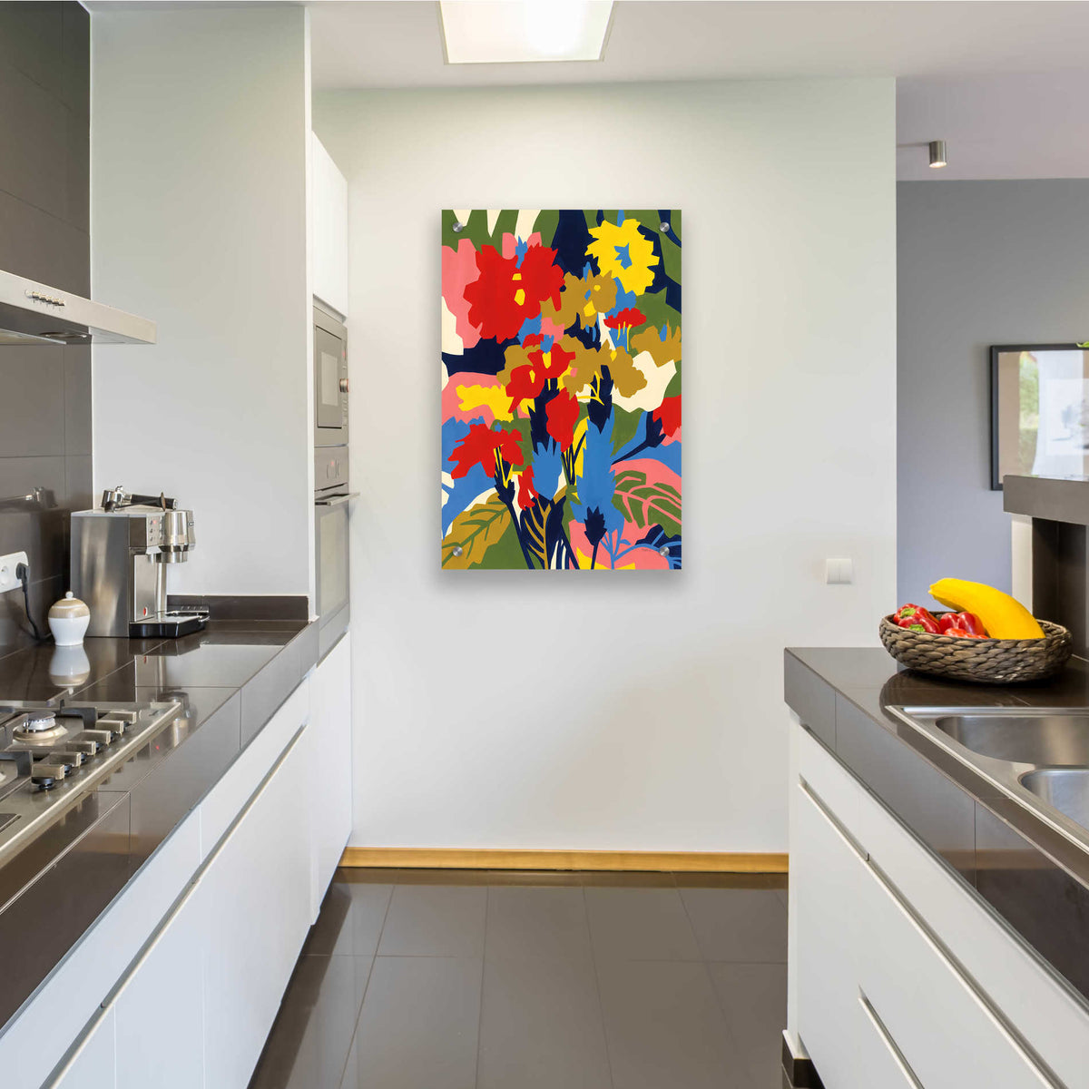 Epic Art 'Crossandra' by Megan Gallagher, Acrylic Glass Wall Art,24x36