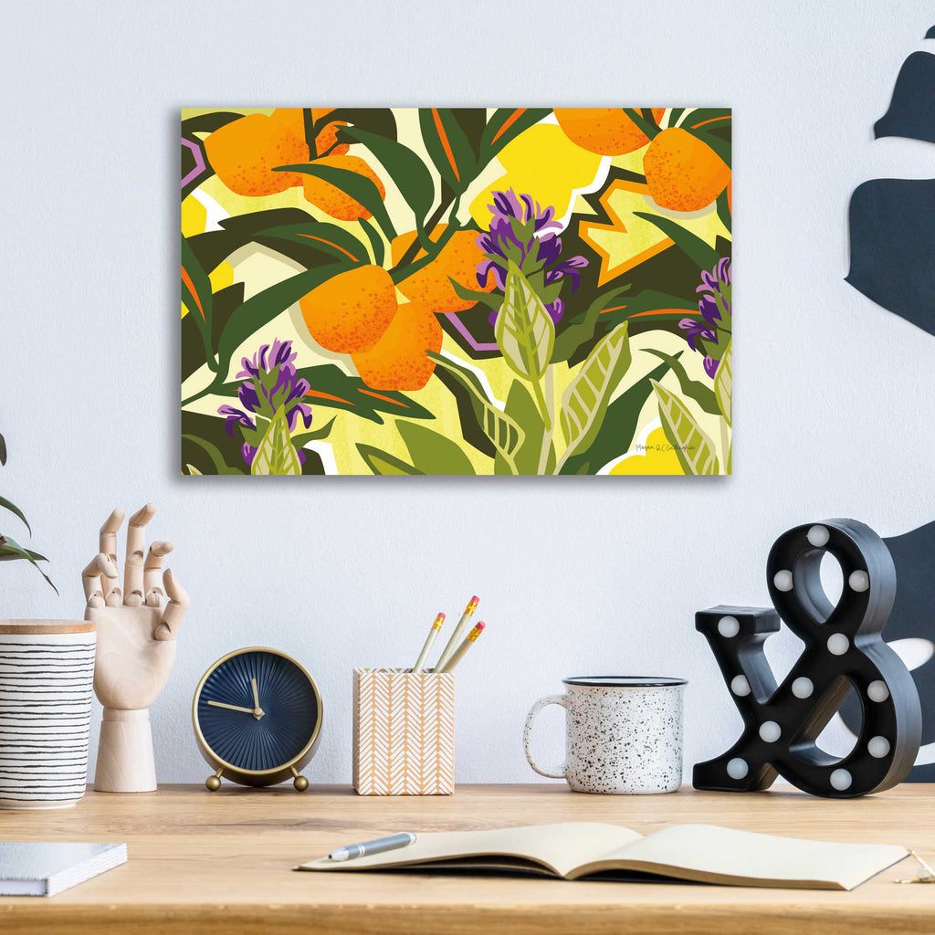 Epic Art 'Citrus Sage I' by Megan Gallagher, Acrylic Glass Wall Art,16x12