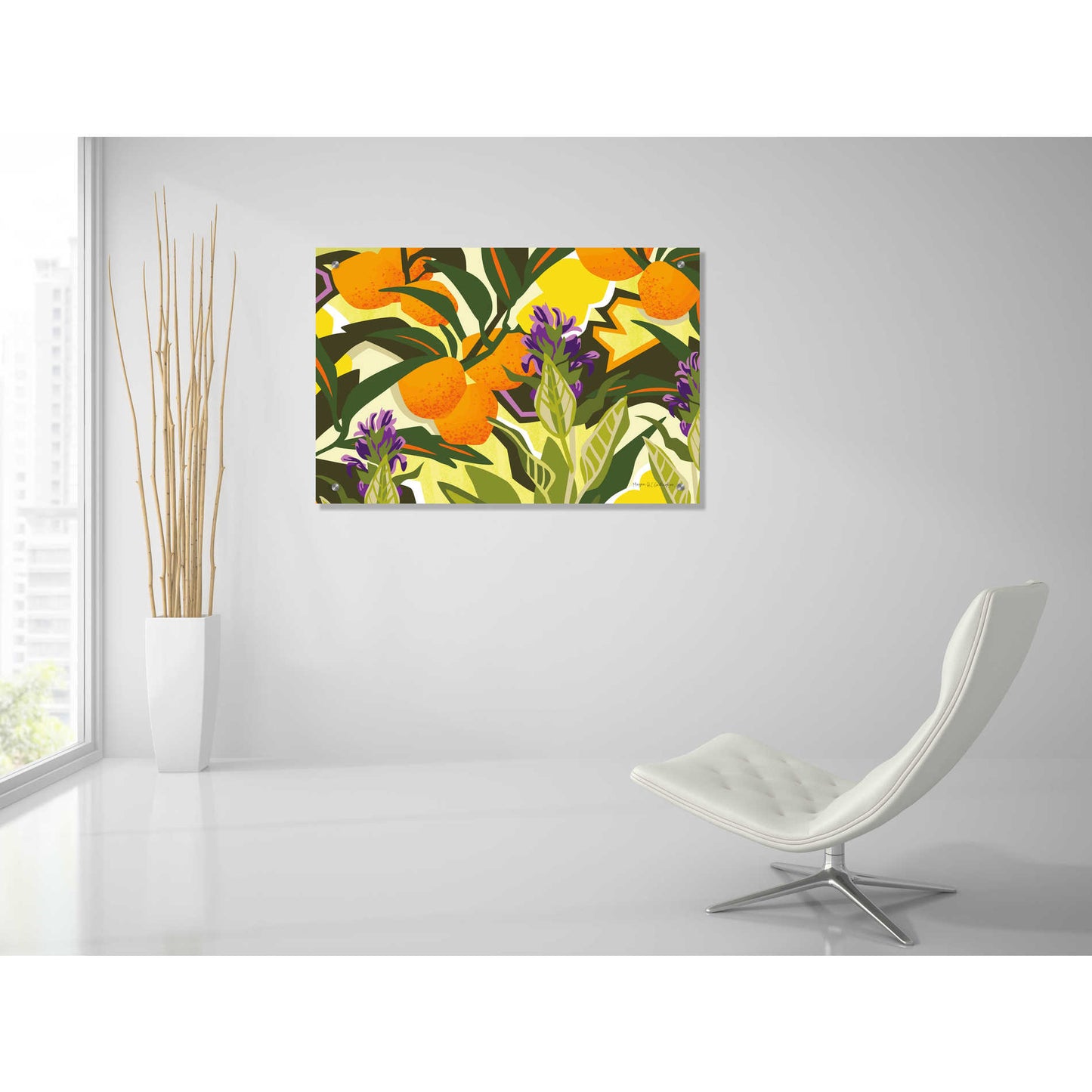Epic Art 'Citrus Sage I' by Megan Gallagher, Acrylic Glass Wall Art,36x24