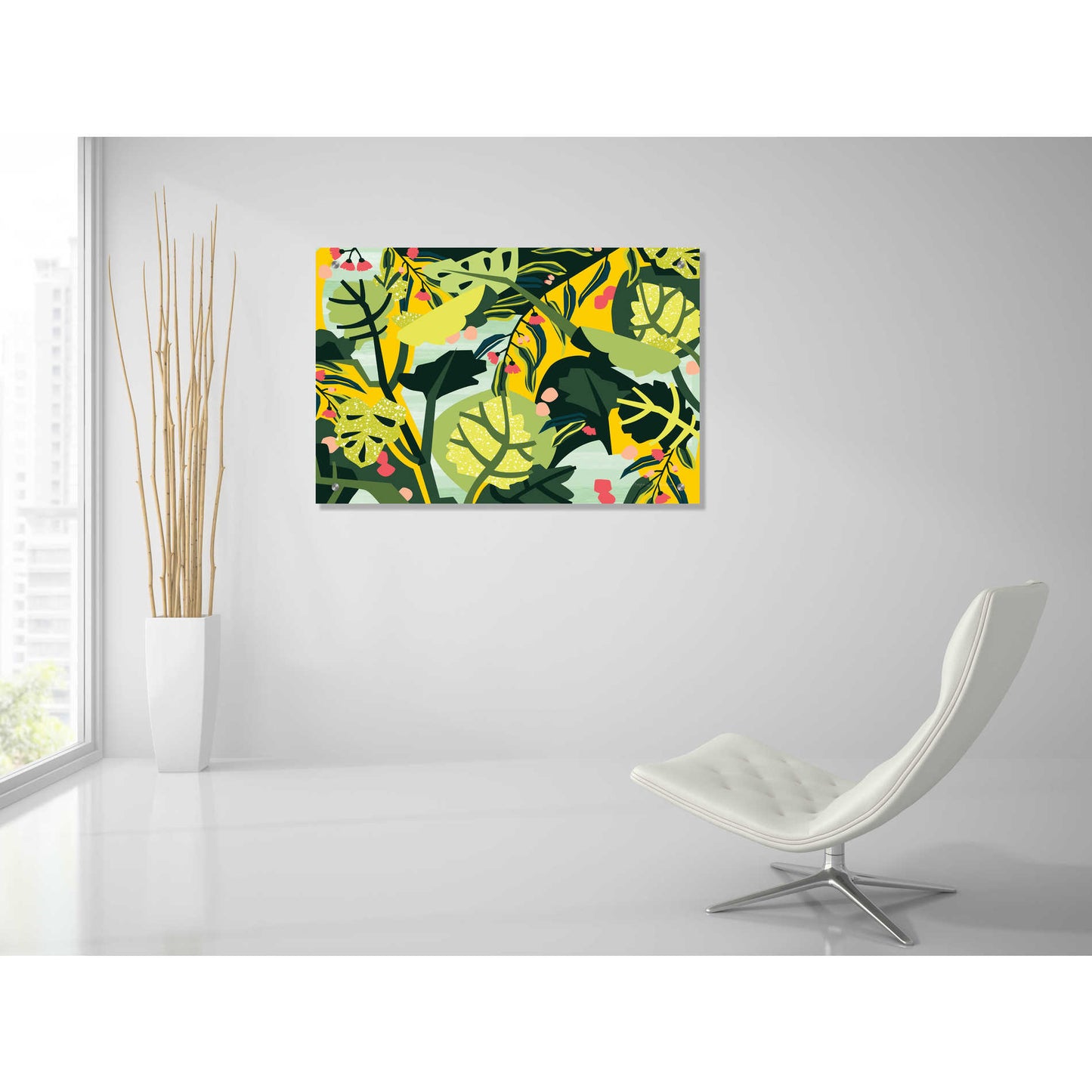 Epic Art 'Eucalyptus Mint I' by Megan Gallagher, Acrylic Glass Wall Art,36x24