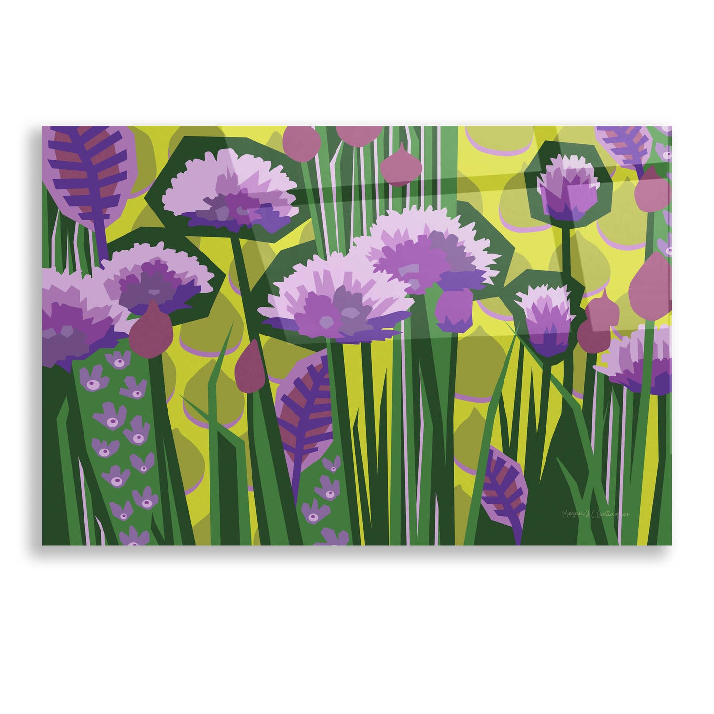 Epic Art 'Chives I' by Megan Gallagher, Acrylic Glass Wall Art