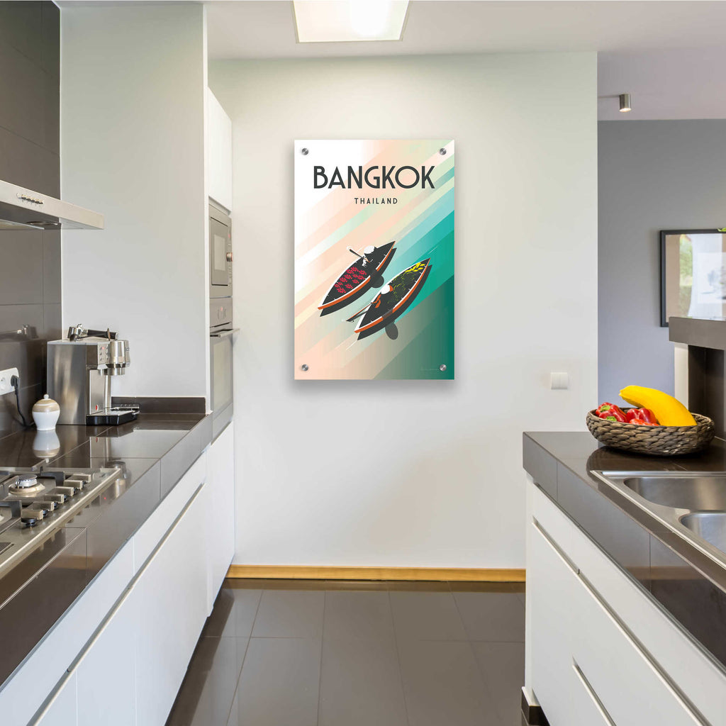 Epic Art 'Bangkok Thailand' by Omar Escalante, Acrylic Glass Wall Art,24x36