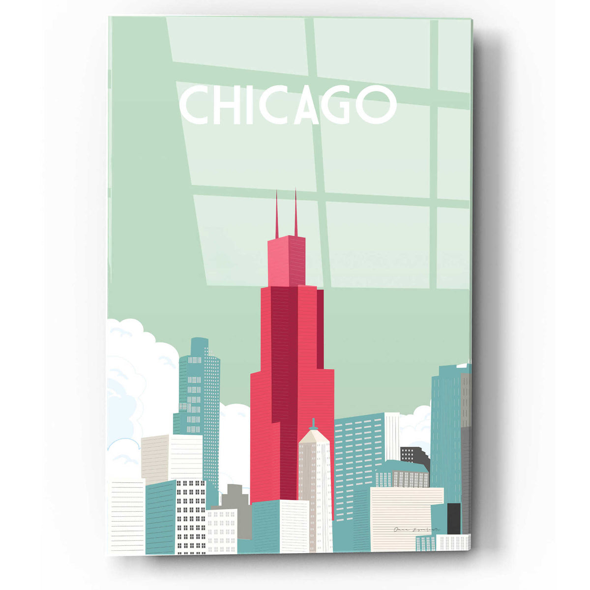 Epic Art 'Chicago' by Omar Escalante, Acrylic Glass Wall Art