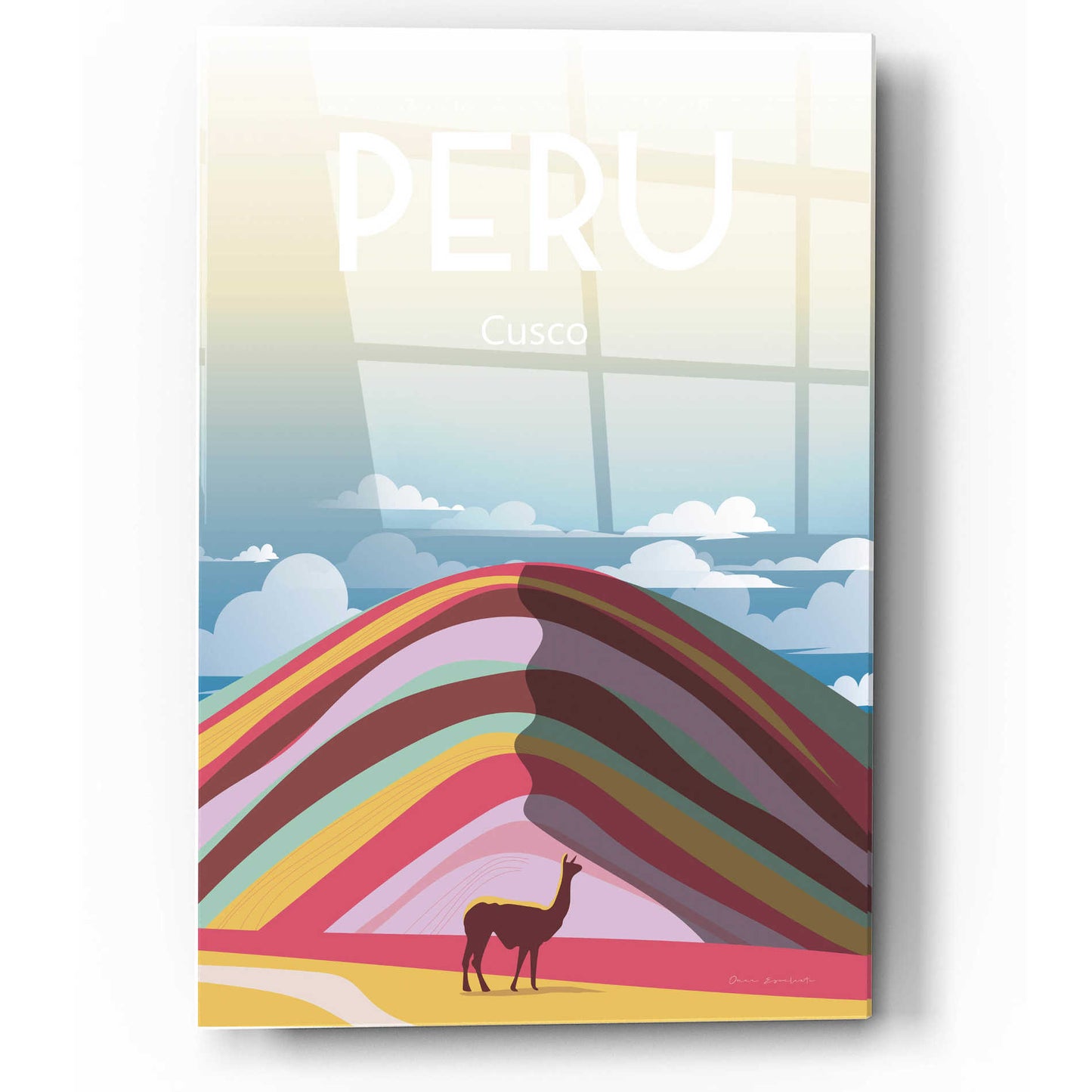 Epic Art 'Peru' by Omar Escalante, Acrylic Glass Wall Art,12x16