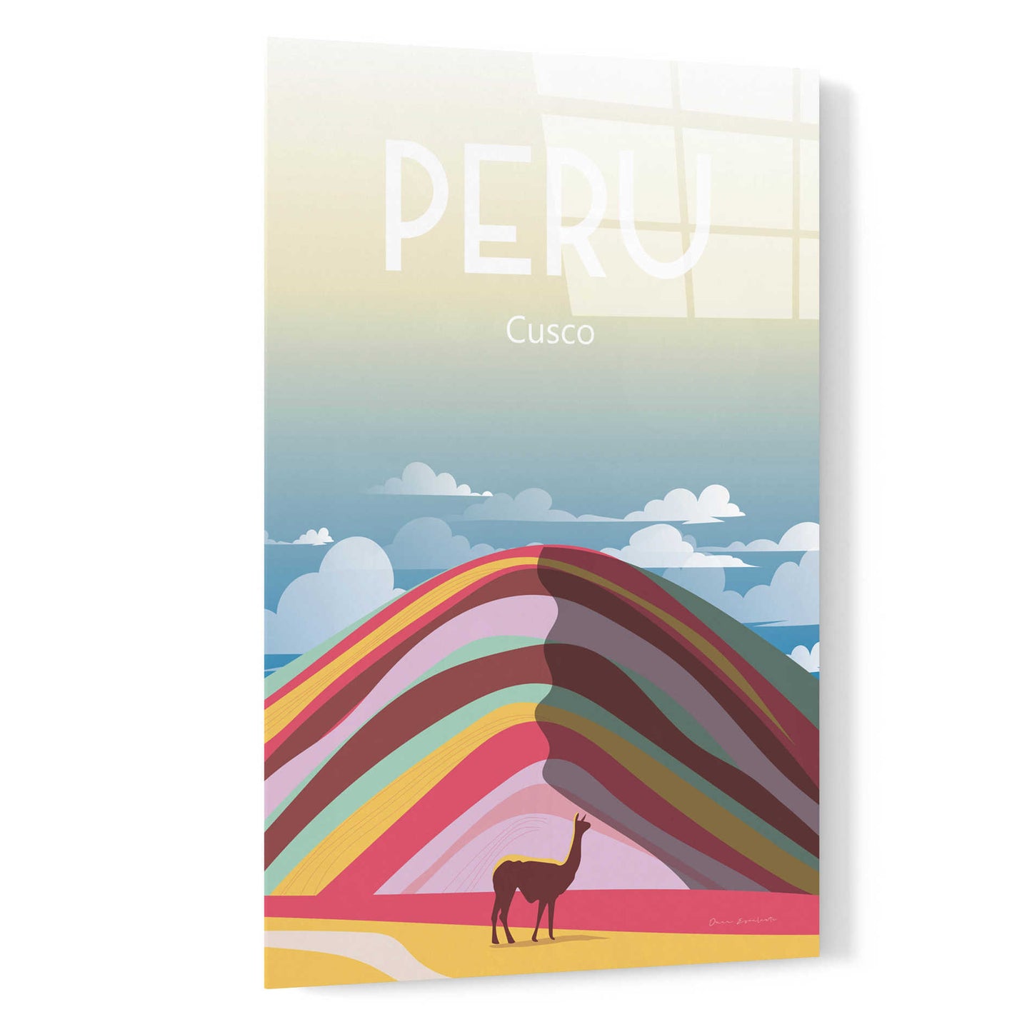 Epic Art 'Peru' by Omar Escalante, Acrylic Glass Wall Art,16x24