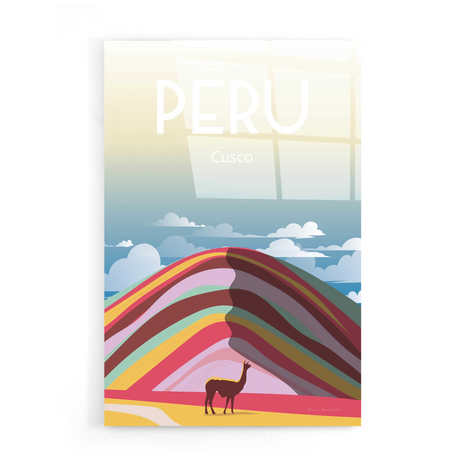Epic Art 'Peru' by Omar Escalante, Acrylic Glass Wall Art,16x24