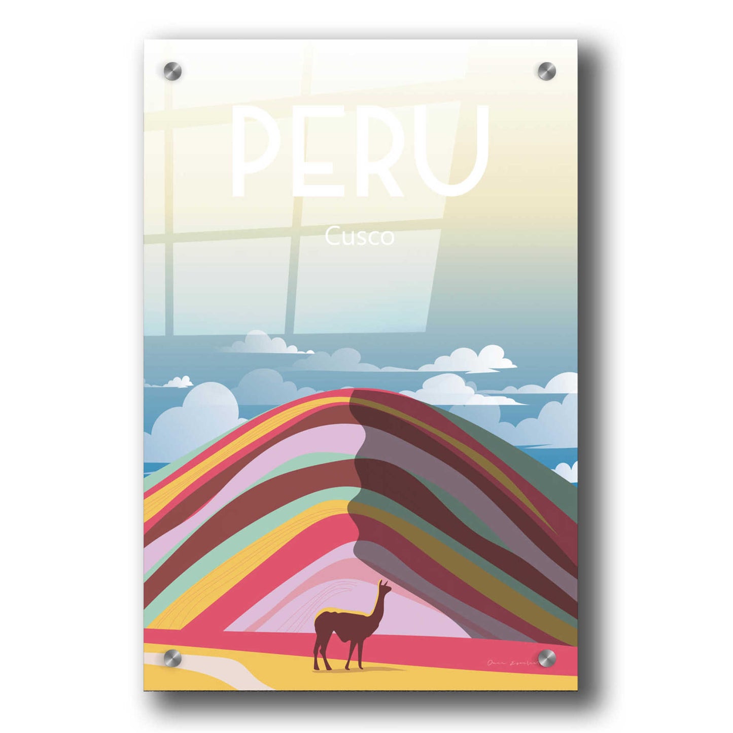 Epic Art 'Peru' by Omar Escalante, Acrylic Glass Wall Art,24x36
