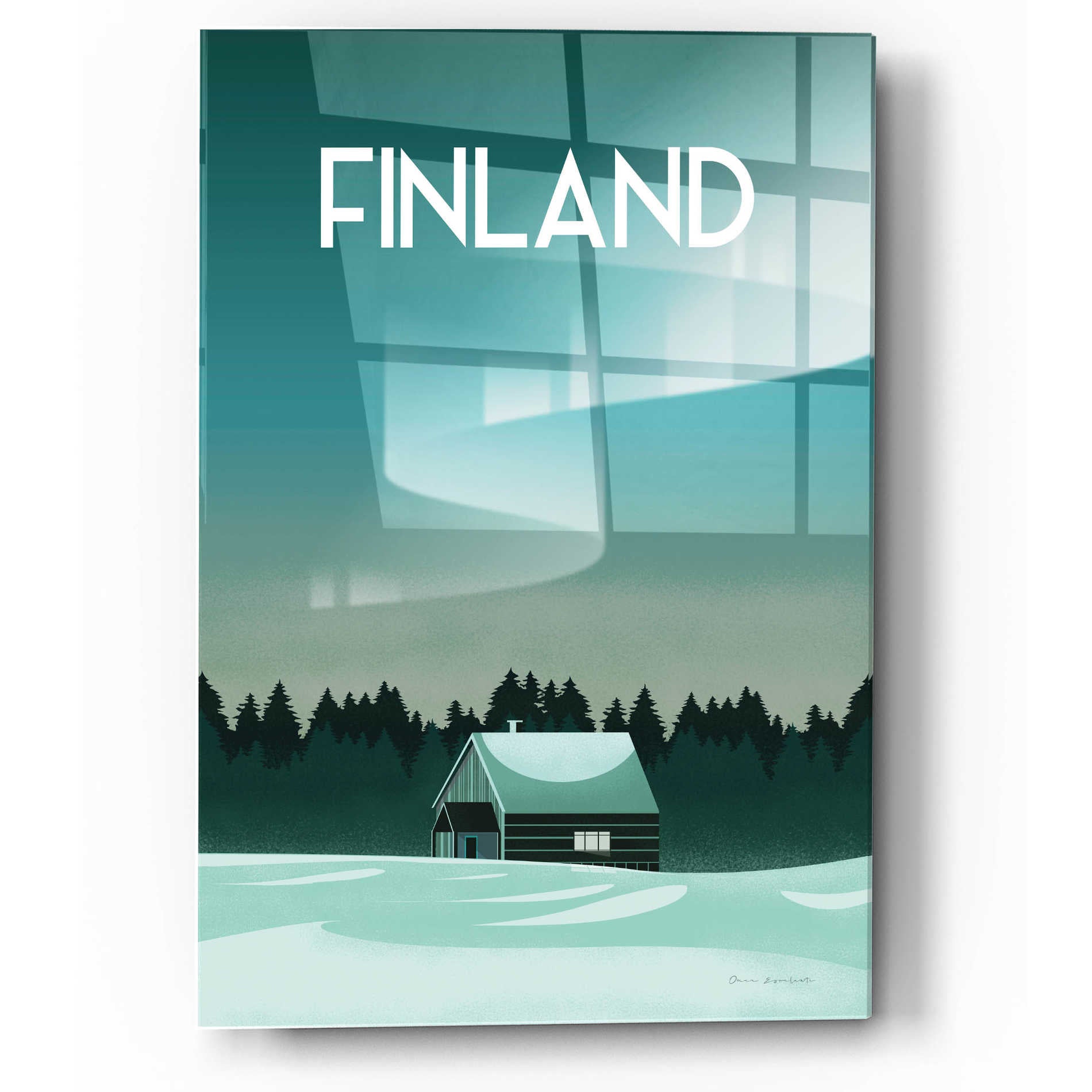Epic Art 'Finland I' by Omar Escalante, Acrylic Glass Wall Art,12x16