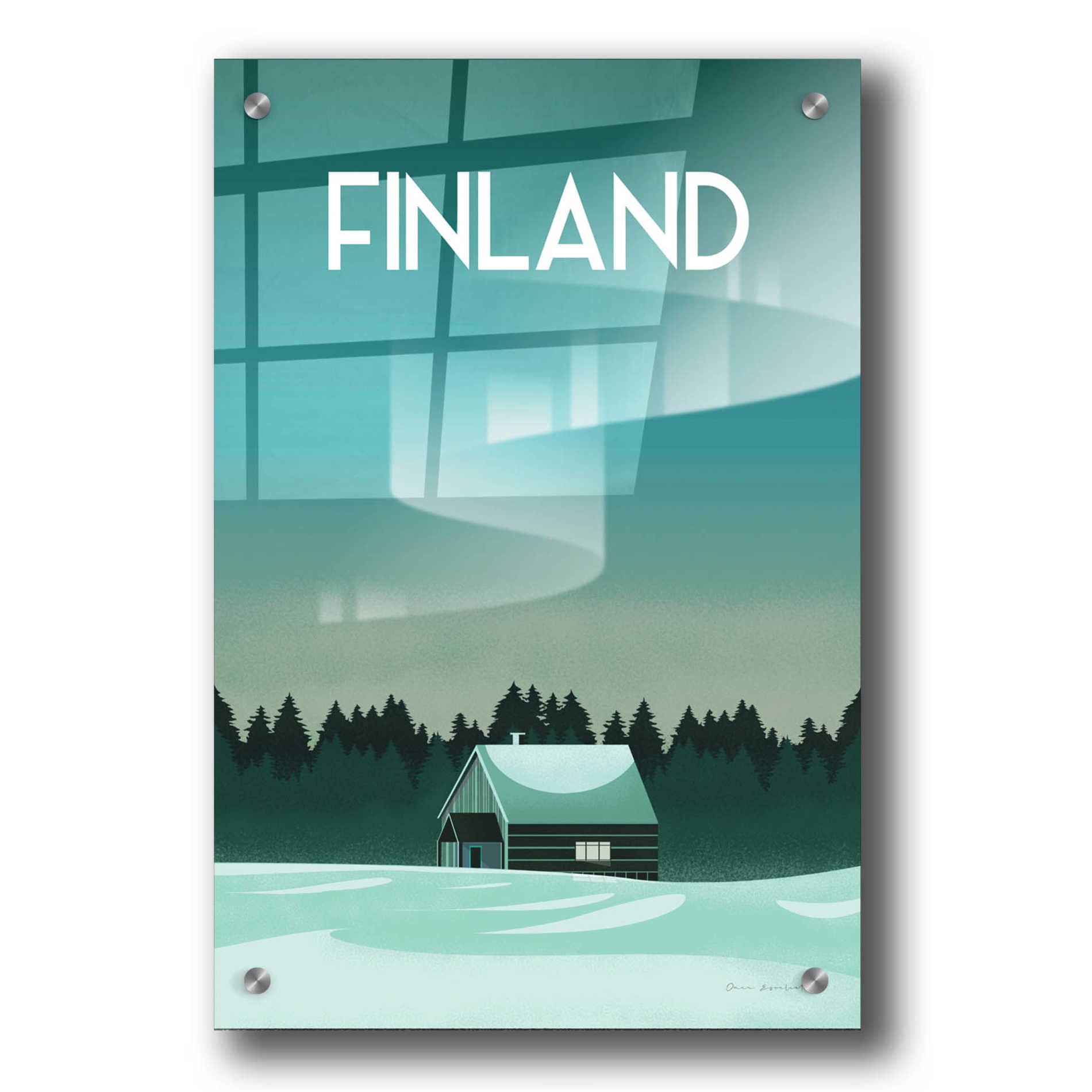 Epic Art 'Finland I' by Omar Escalante, Acrylic Glass Wall Art,24x36
