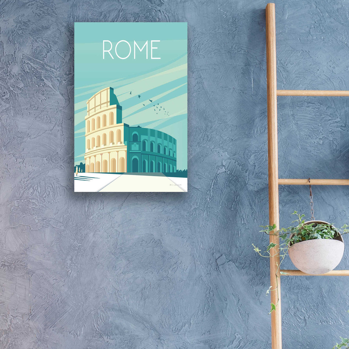 Epic Art 'Rome' by Omar Escalante, Acrylic Glass Wall Art,16x24