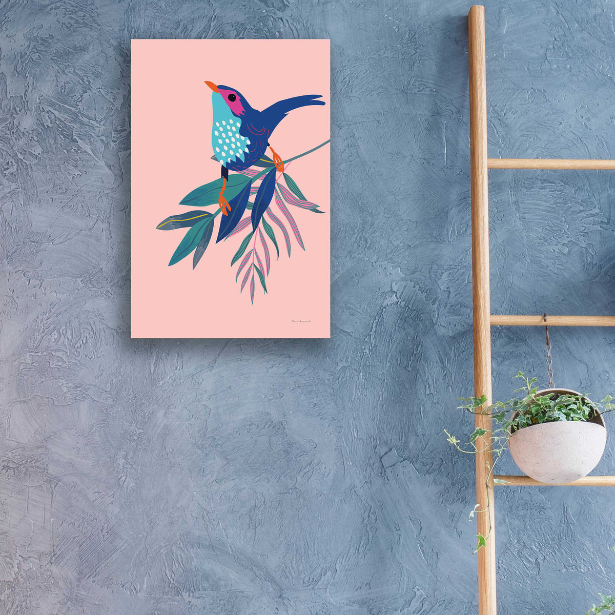 Epic Art 'Exotic Birds IV' by Omar Escalante, Acrylic Glass Wall Art,16x24