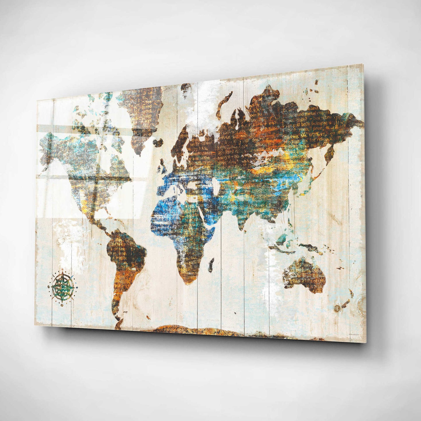 Epic Art 'World of Wonders' by Sue Schlabach, Acrylic Glass Wall Art,16x12